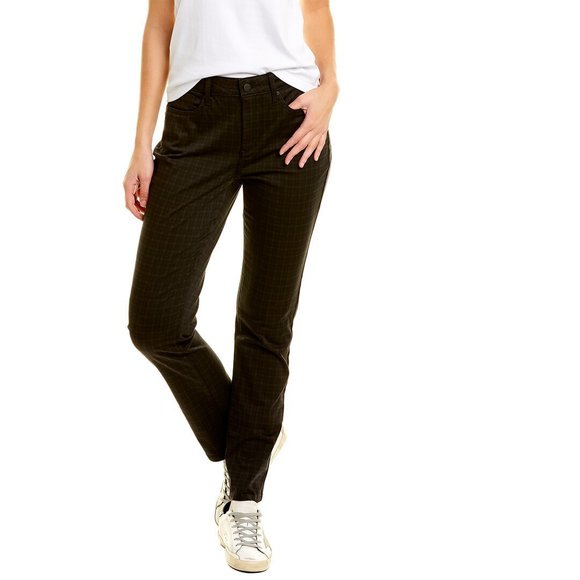 NYDJ Sheri Mini Check Grey Slim Jean